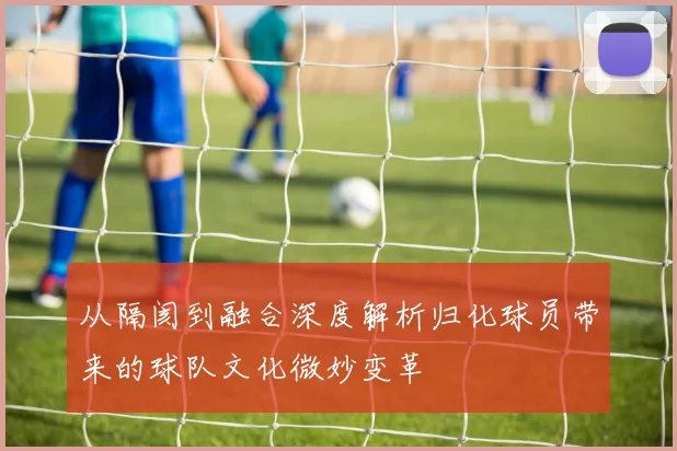 从隔阂到融合深度解析归化球员带来的球队文化微妙变革